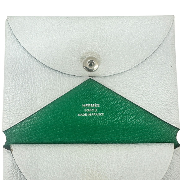 HERMES Hermes Calvi Duo Vert Fizz Mint Epson Z Engraved Business Card - Picture 9 of 10